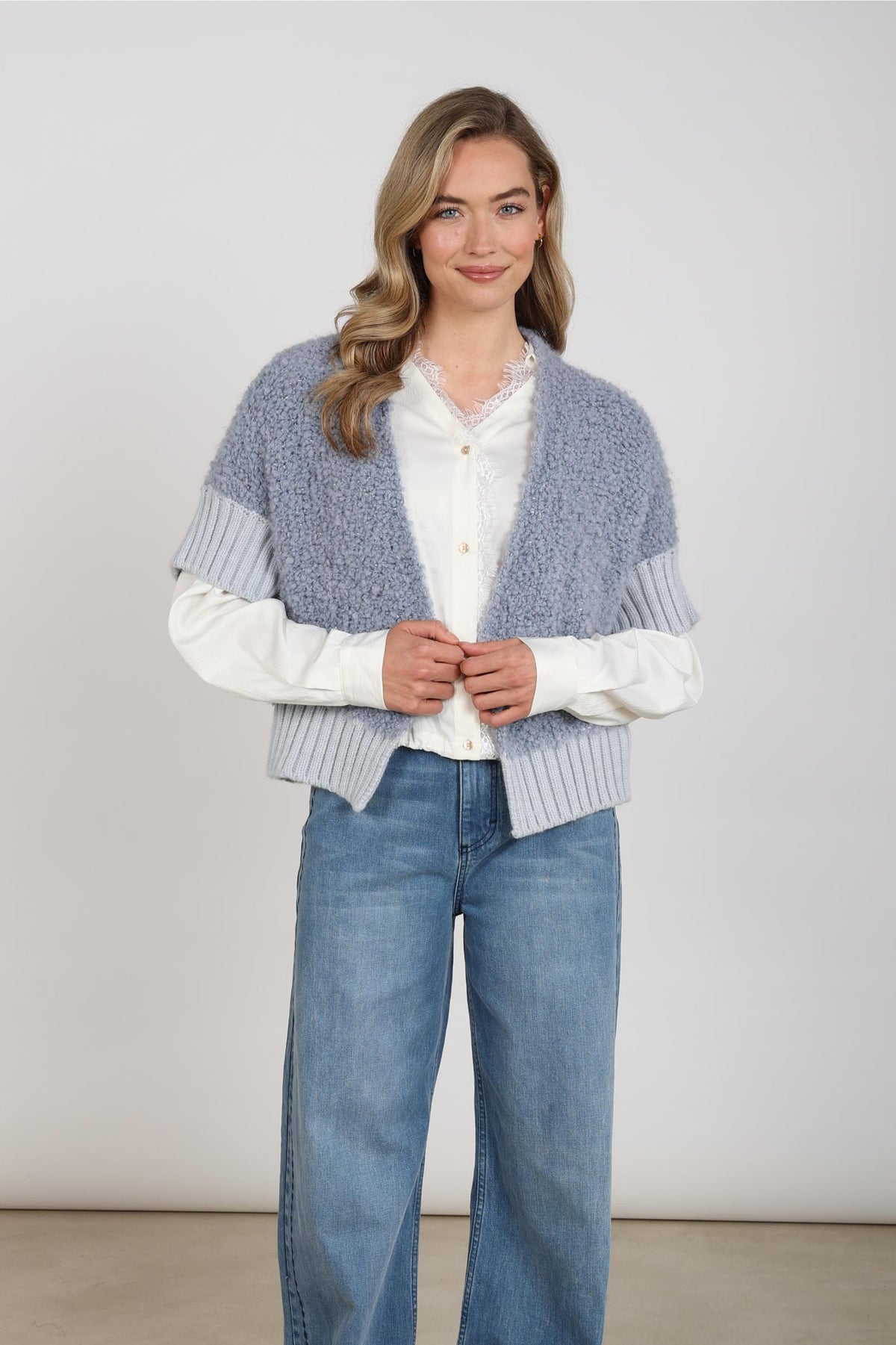 Bell Cardigan | Sky