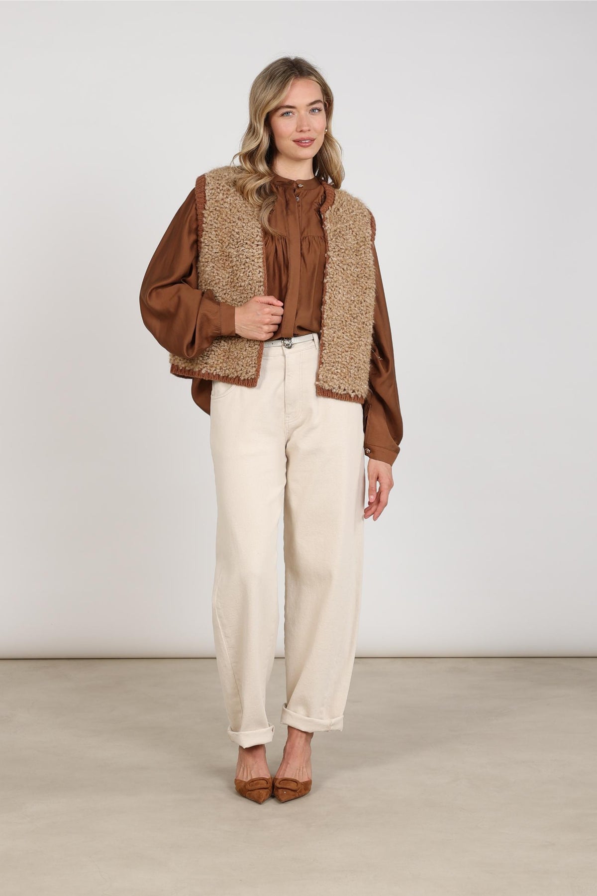 Lana Gilet | Toffee/Espresso