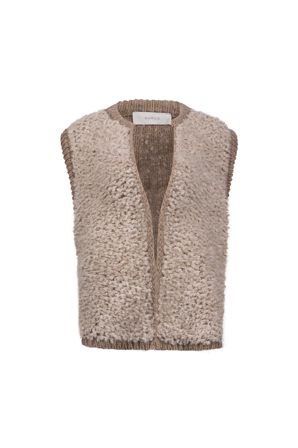 Lana Gilet | Sand/Taupe