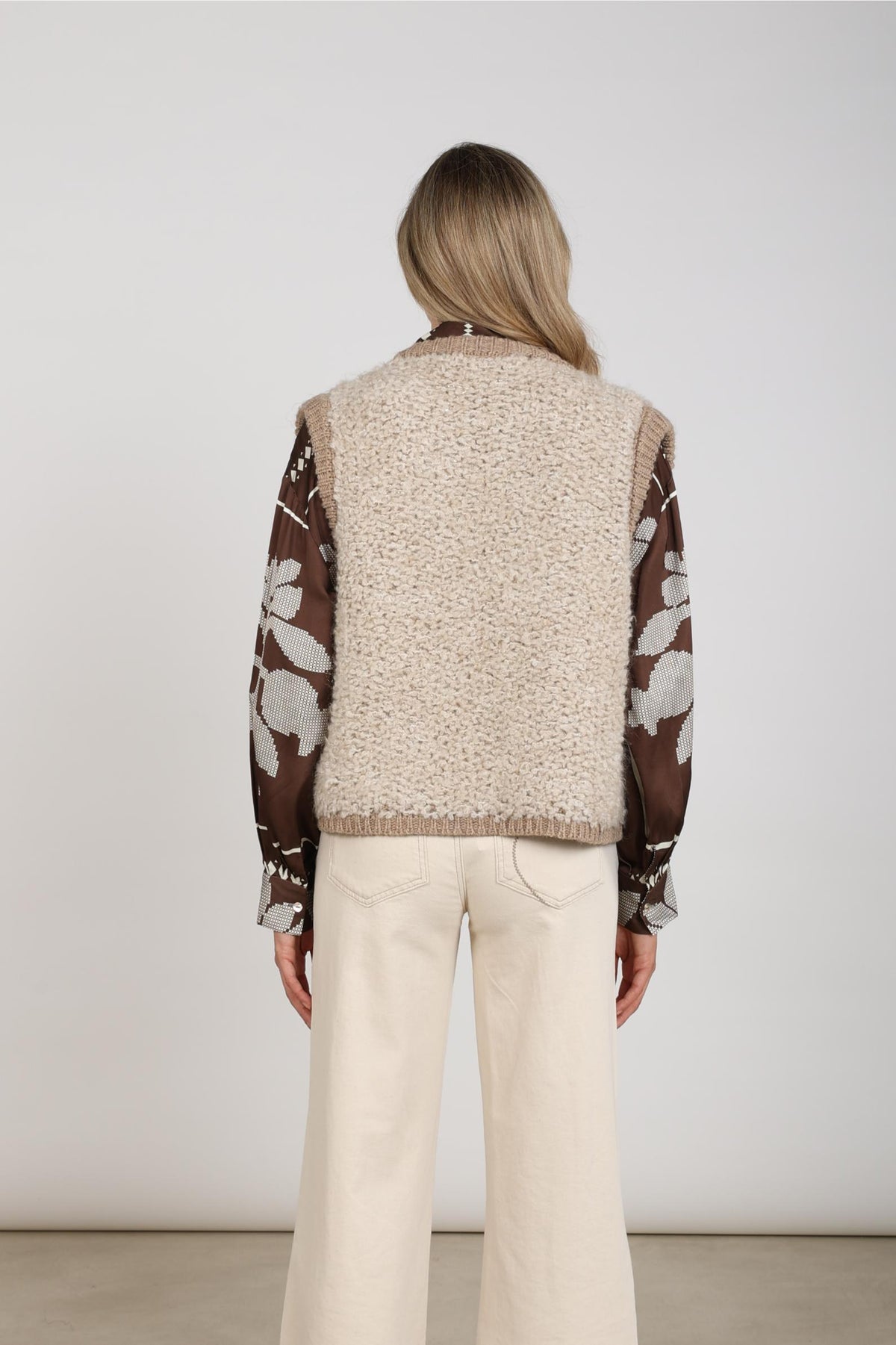 Lana Gilet | Sand/Taupe