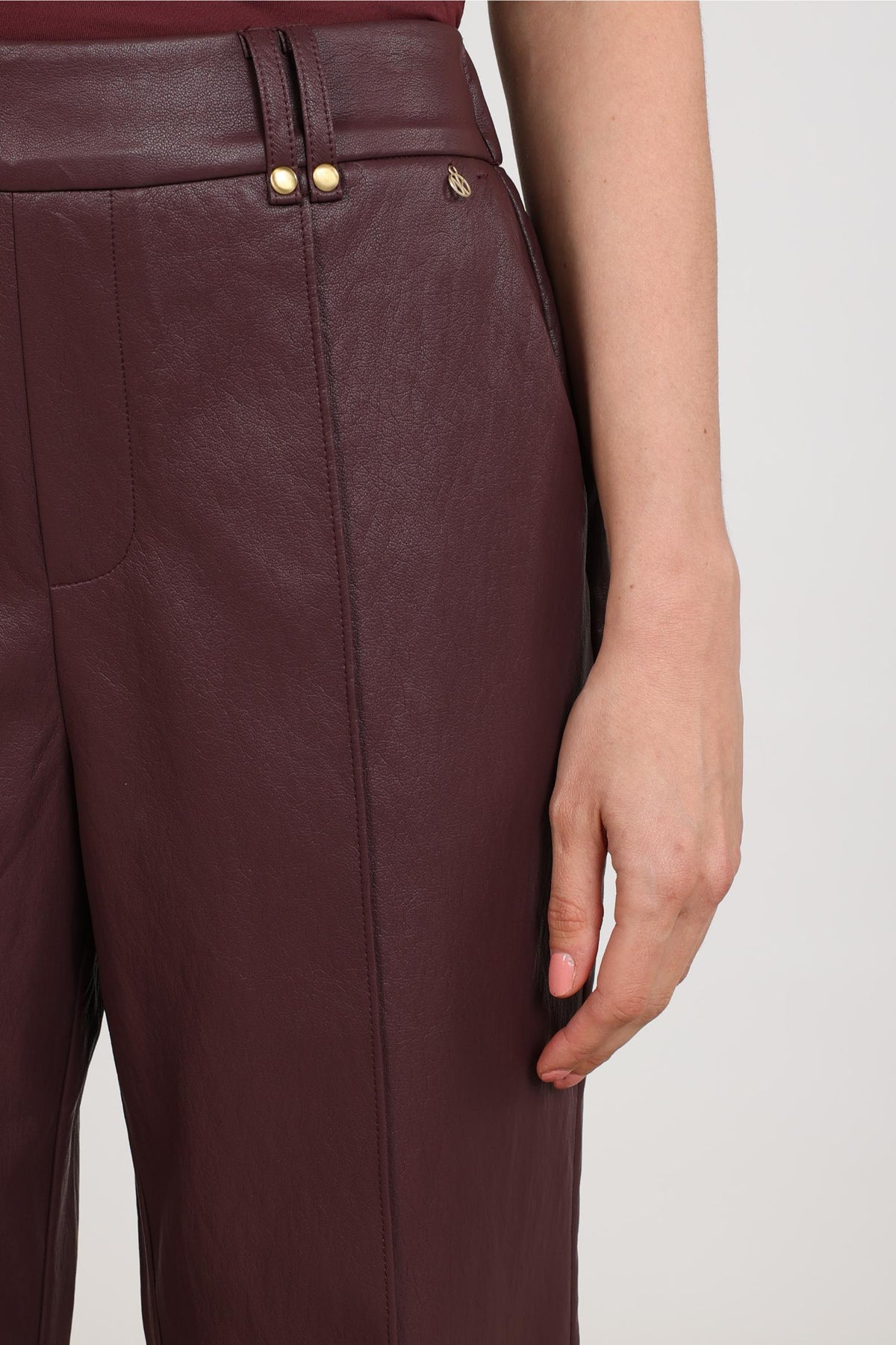 Jill Hose PU | Kirschrot