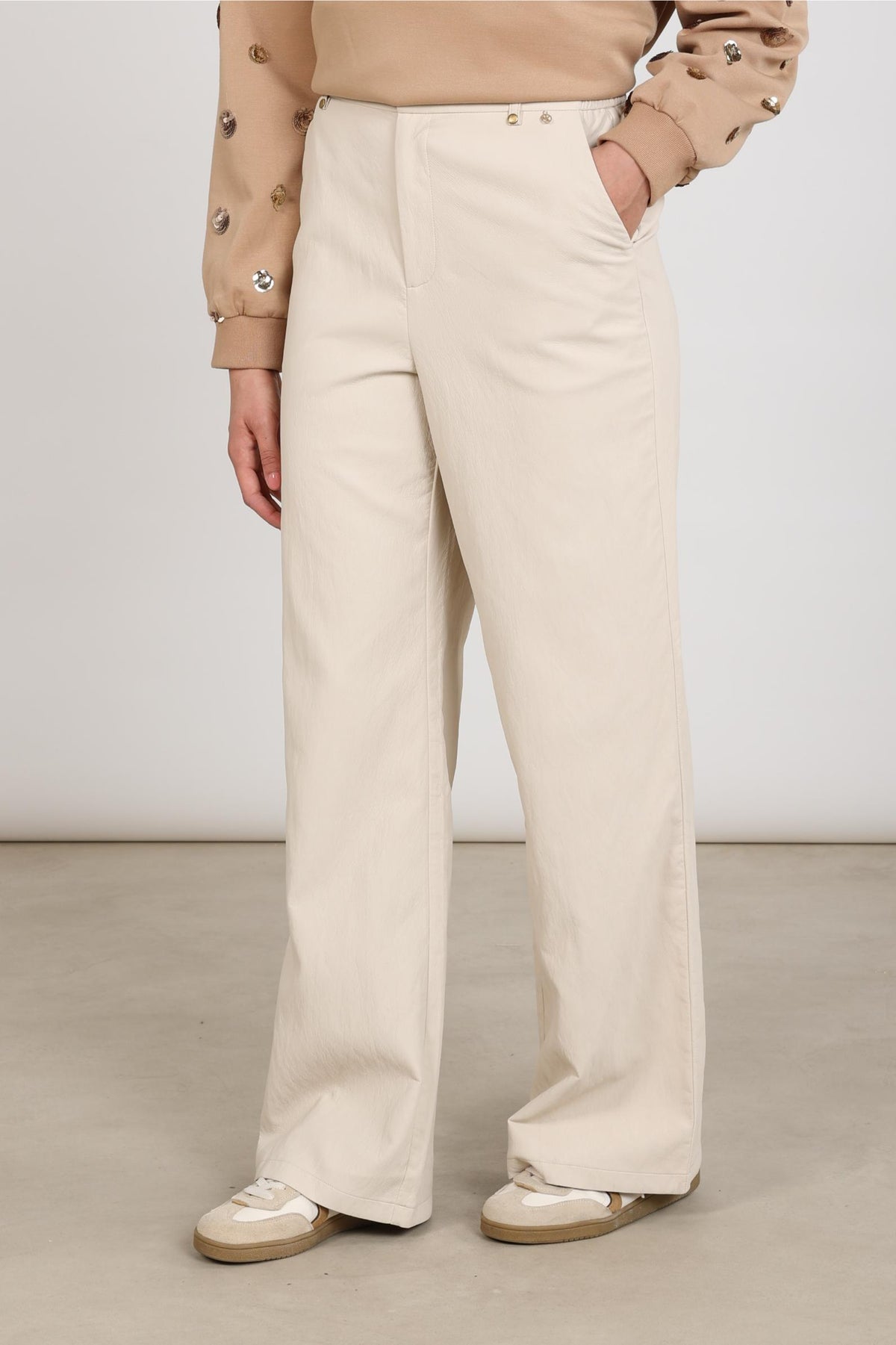 Beverly Pants PU | Sand