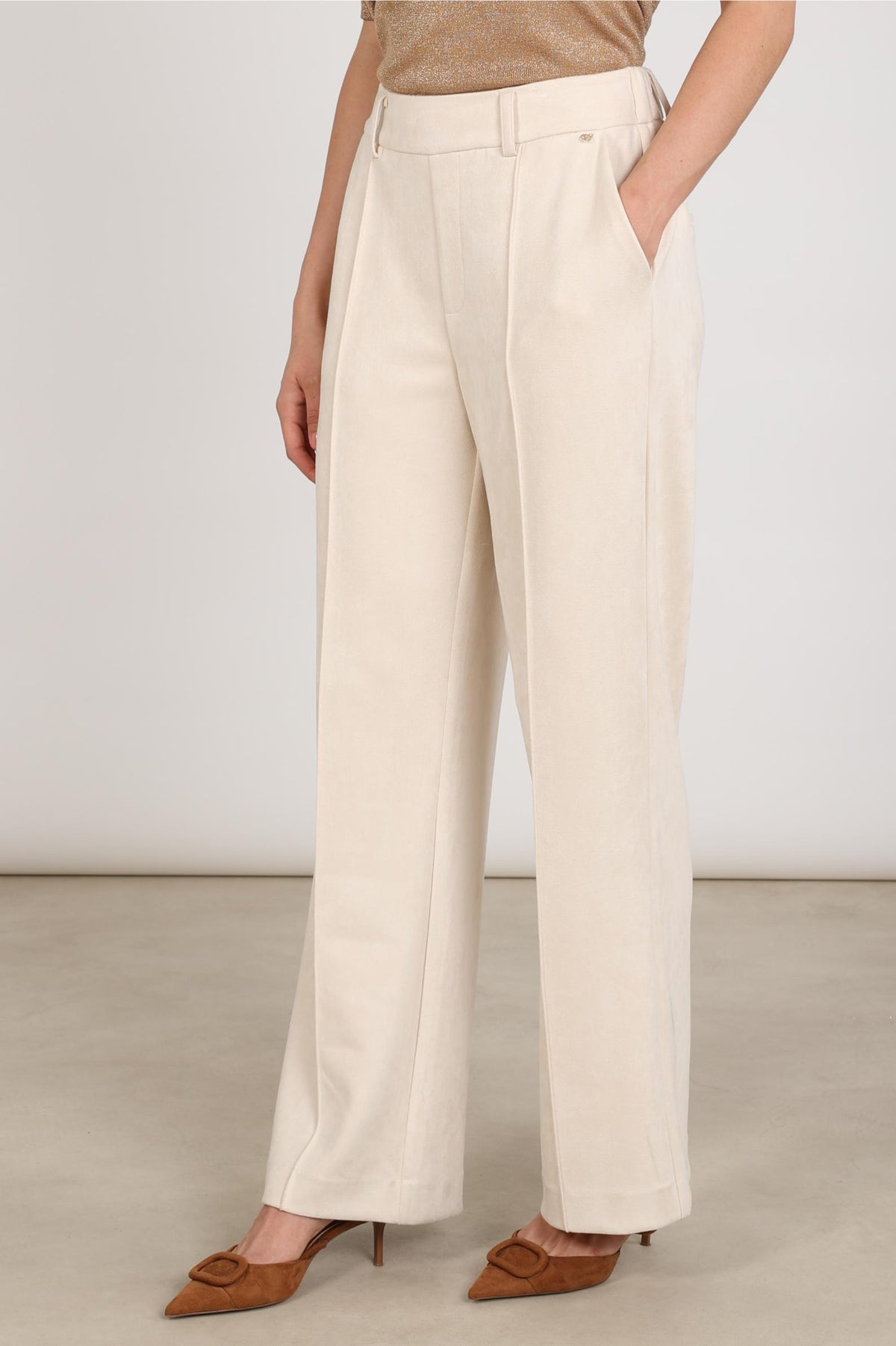 Jill Suedine Pants | Off White