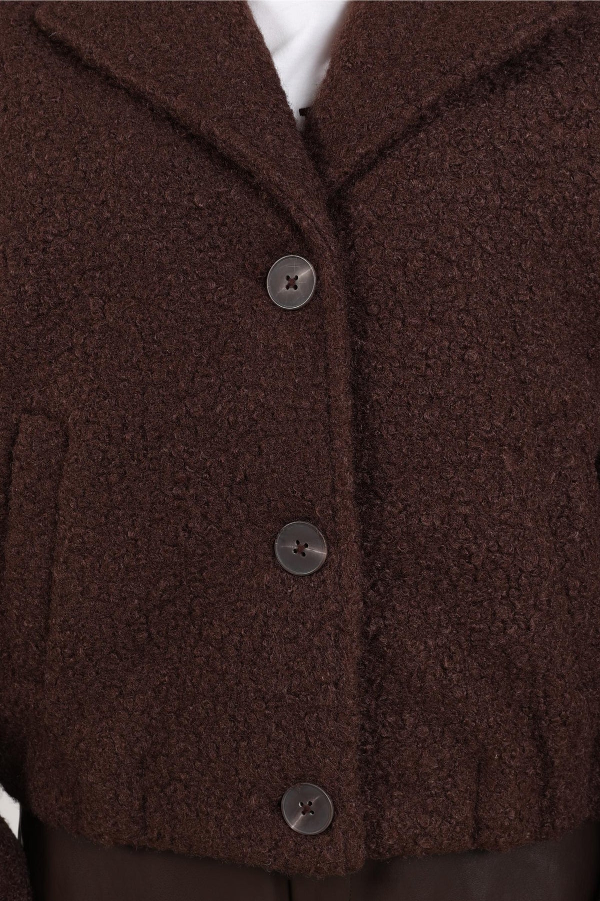 Madelin Bouclé Jacket | Chocolate