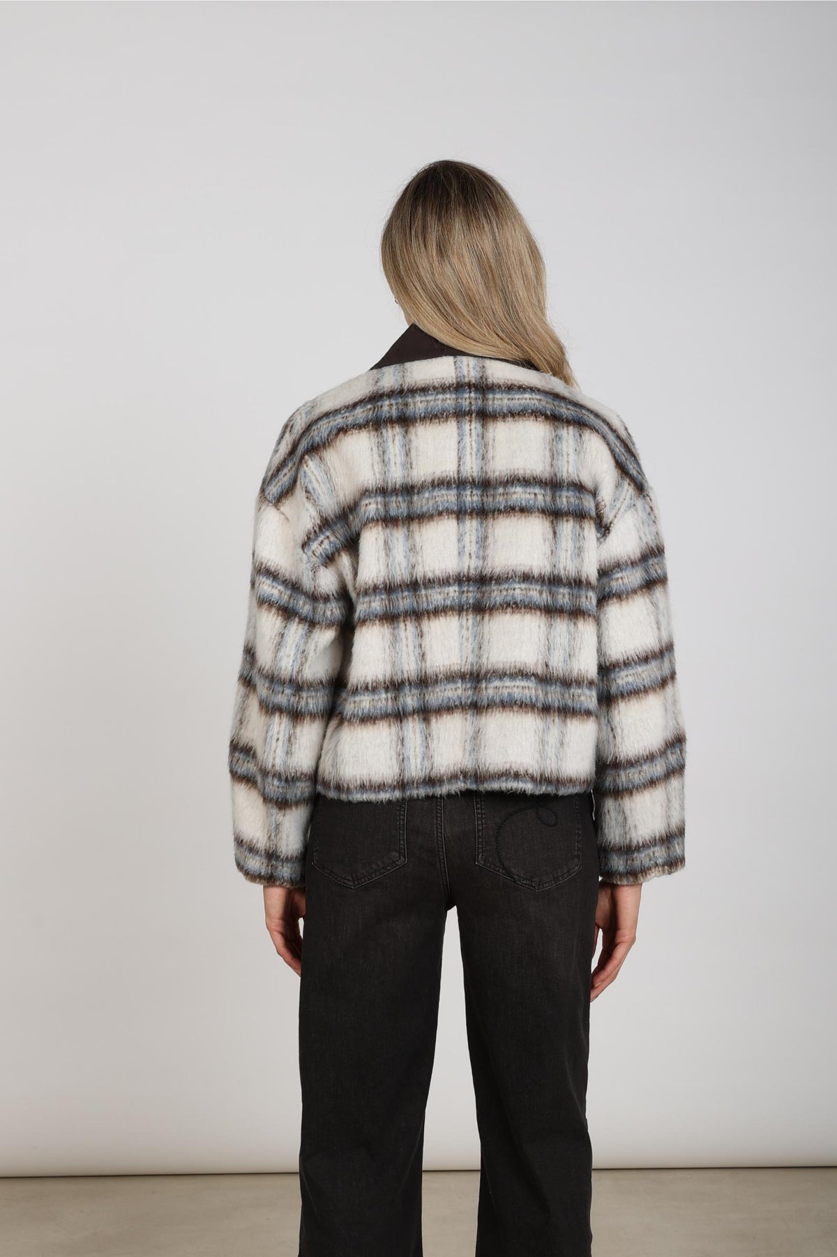 Debora Jacket | Off-white/Chocolate