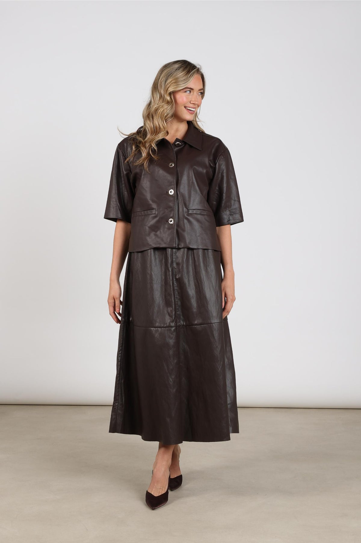 Heidi Jacket PU | Chocolate
