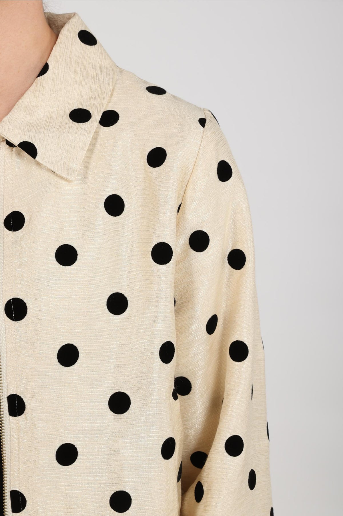Noa Bomber Dots | Offwhite/Black