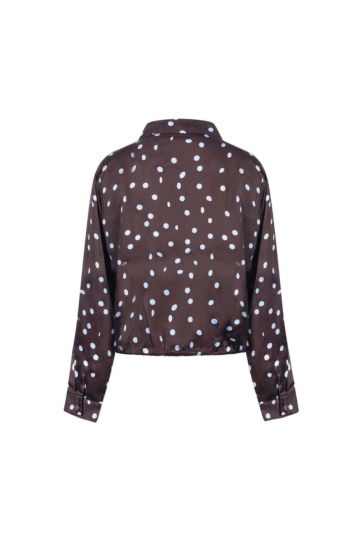 Doreen Bomber Dots | Schokolade/Himmelblau