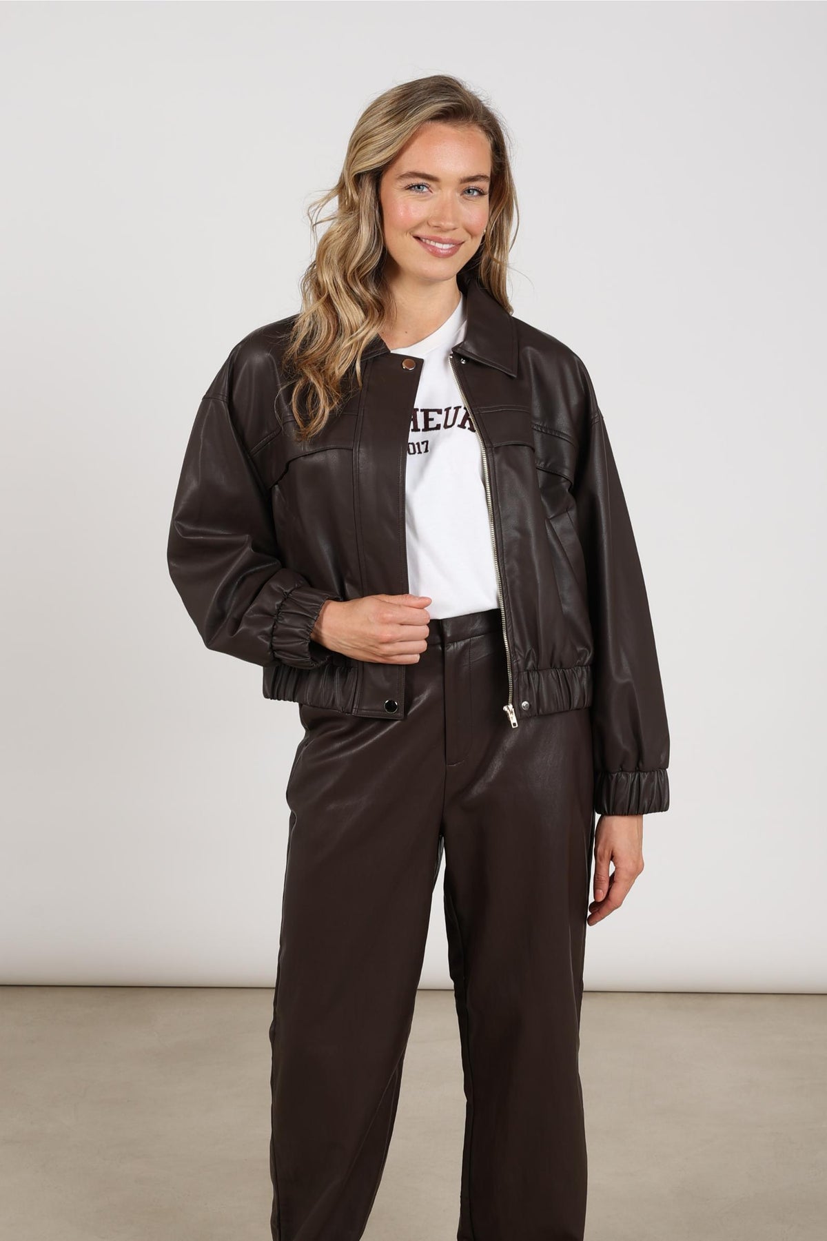 Delila Jacket PU | Chocolate