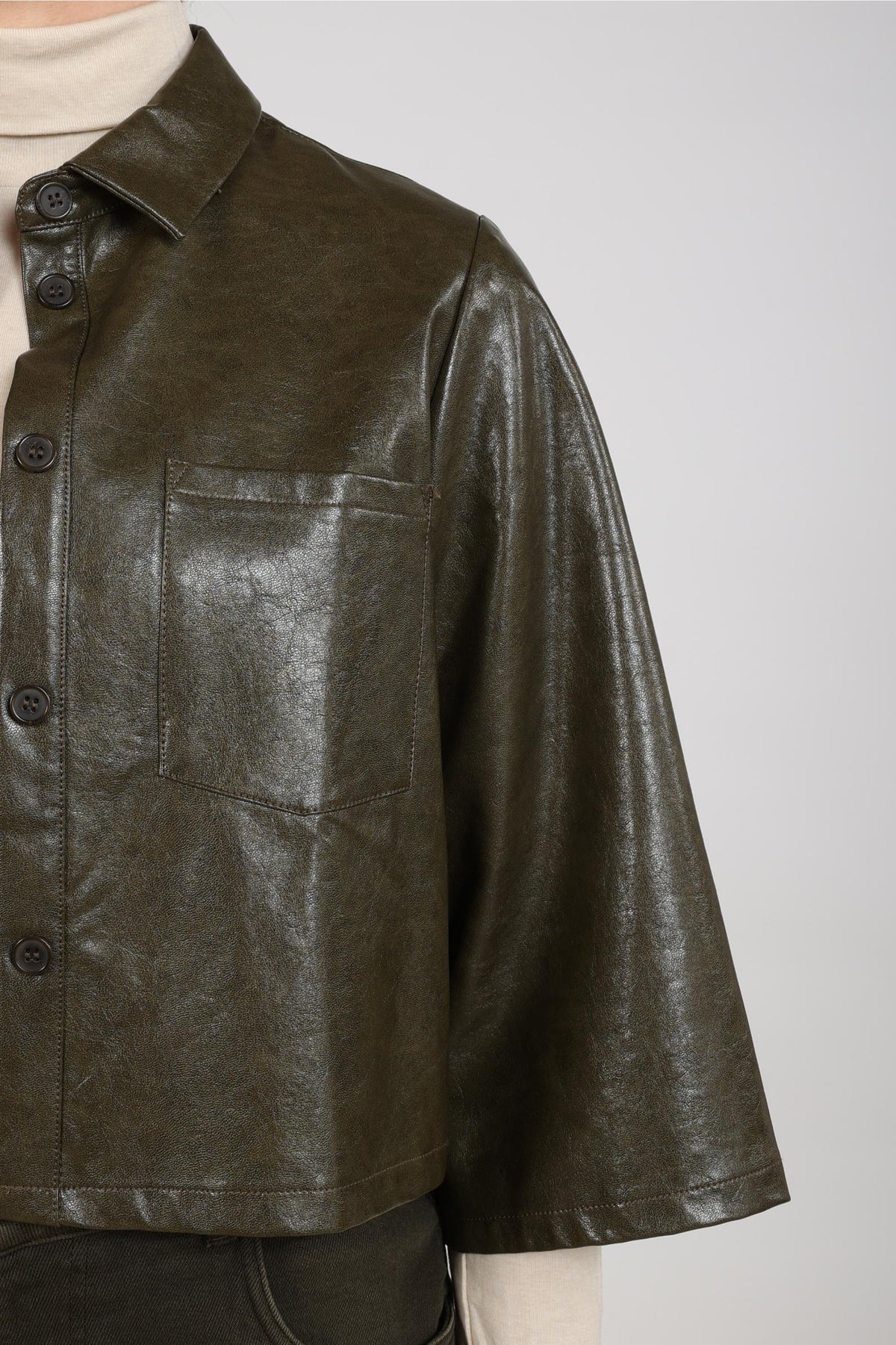Mara Jacket PU | Moss