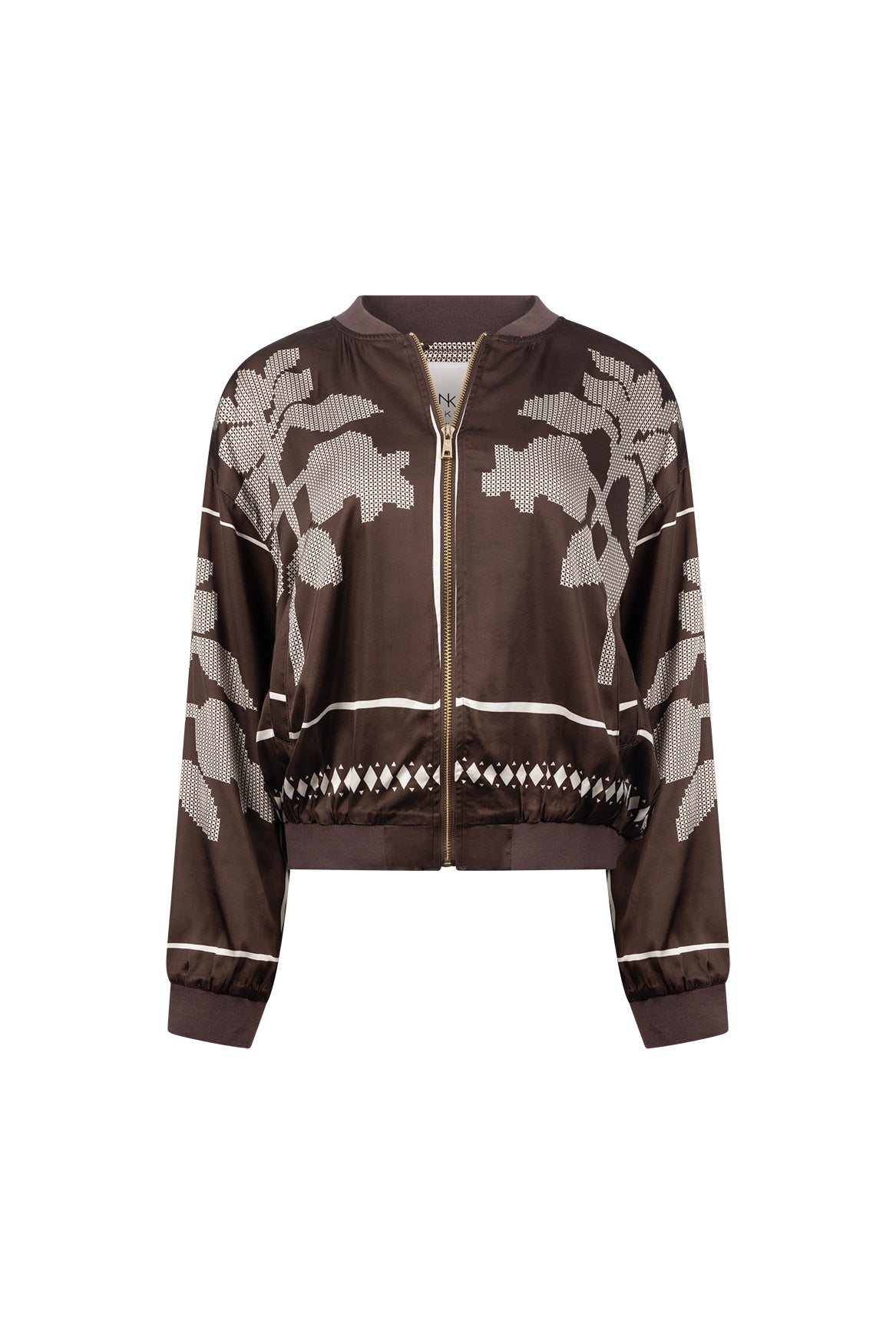 Davina Jacket Cross | Chocolate/Offwhite