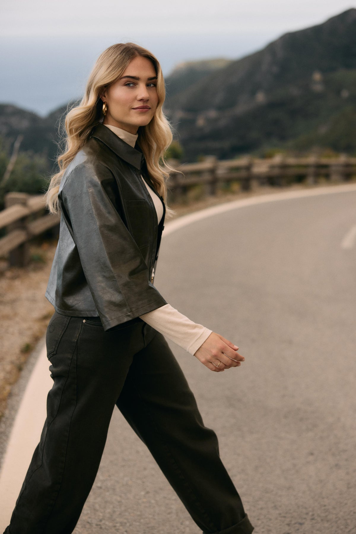 Mara Jacket PU | Moss
