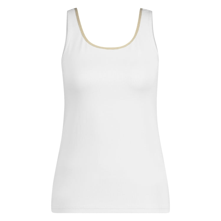 Juba Singlet | Weiß/Gold